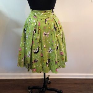 Laura Byrnes Little Jun Skirt Villain Print
